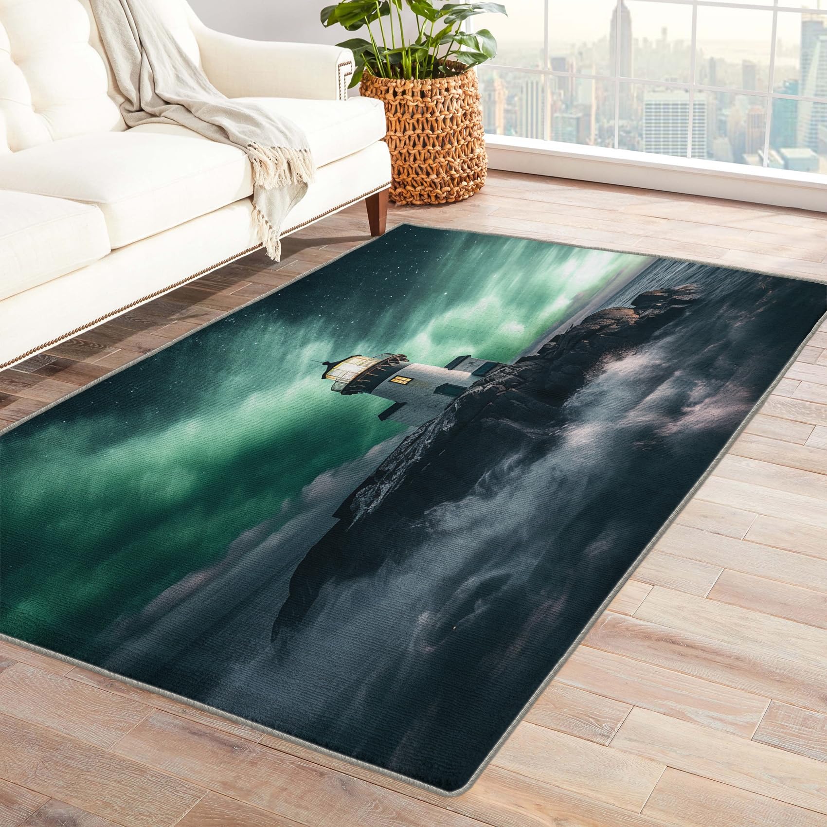 Amazon.com: Lighthouse Rug & Home Decor - 5x8 Rug, Nautical Rugs